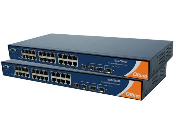 Oring RGS-7244GP-E-EU 28-port rackmount managed Gbit switch 
